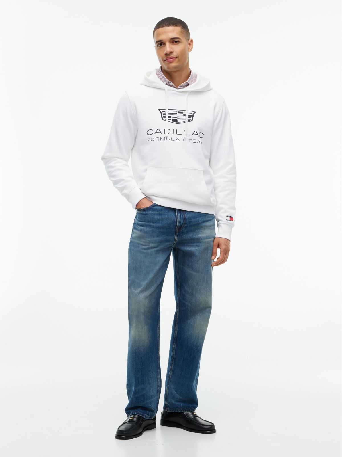 TH x Cadillac Formula 1® Team Shield Logo Hoody — White