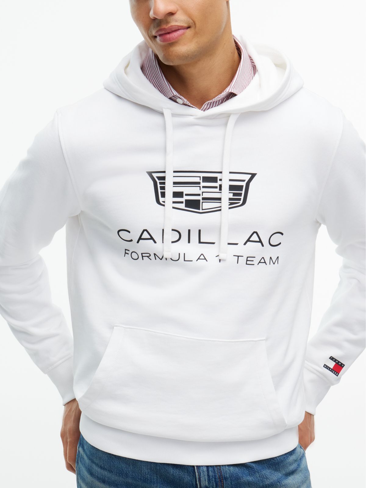 TH x Cadillac Formula 1® Team Shield Logo Hoody — White