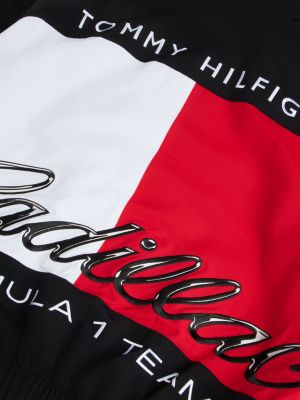 black th x cadillac formula 1® team logo jacket for adults gender inclusive tommy hilfiger