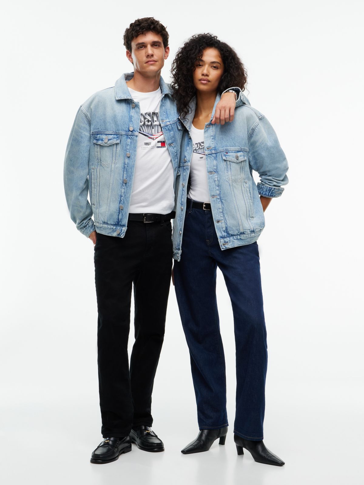 TH x Cadillac Formula 1® Team Denim Trucker Jacket — Blue