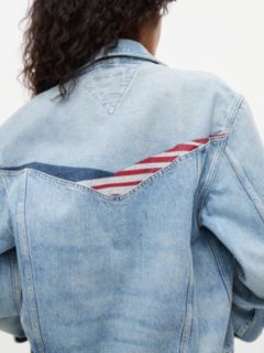 TH x Cadillac Formula 1® Team Denim Trucker Jacket — Blue 8