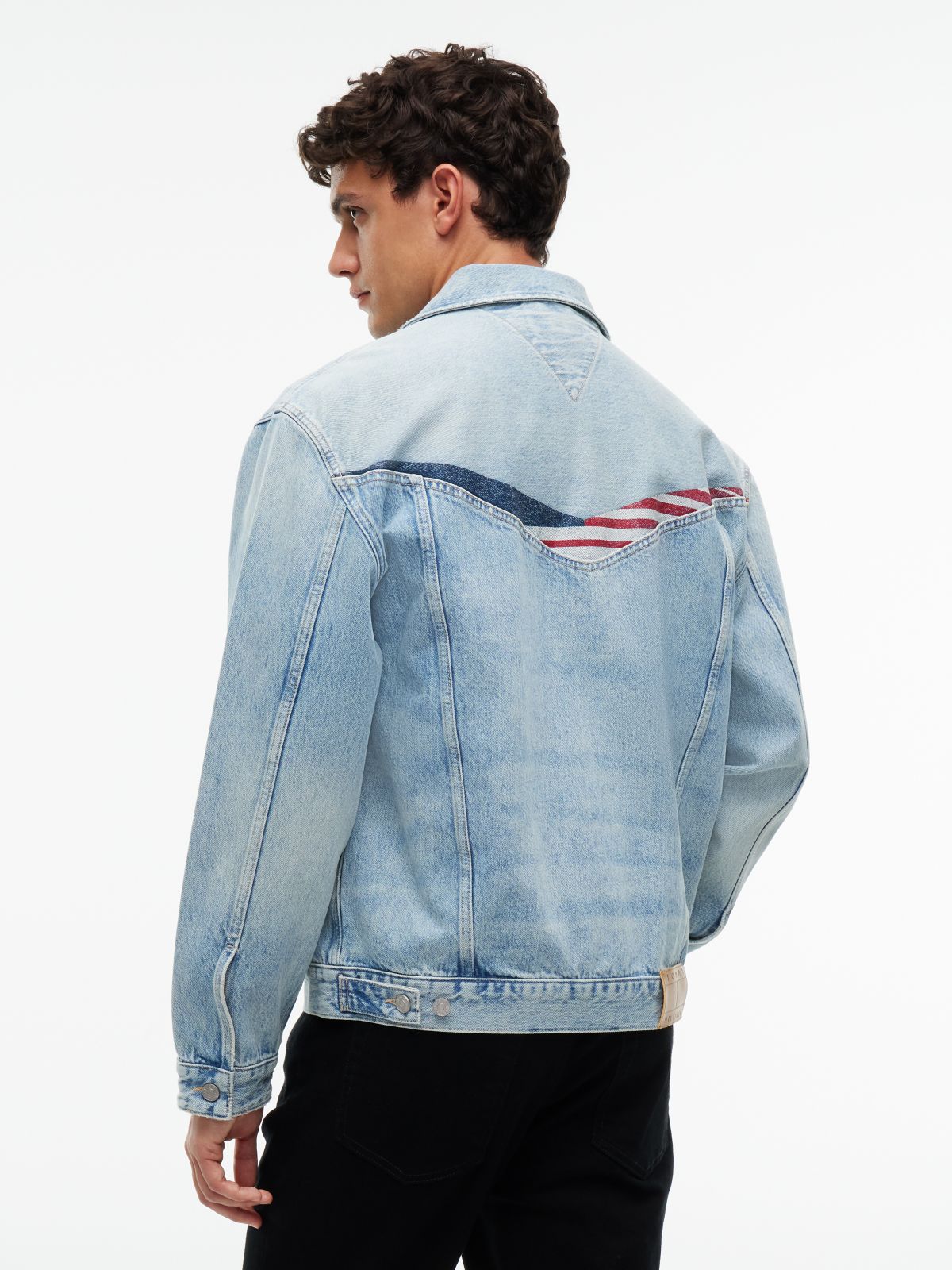 TH x Cadillac Formula 1® Team Denim Trucker Jacket — Blue