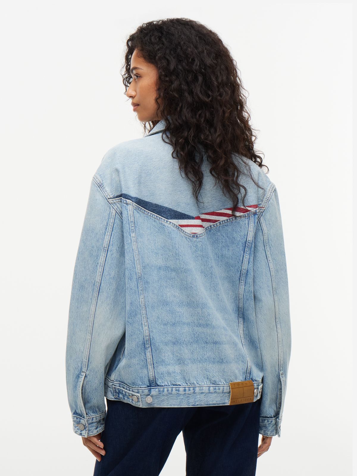 TH x Cadillac Formula 1® Team Denim Trucker Jacket — Blue