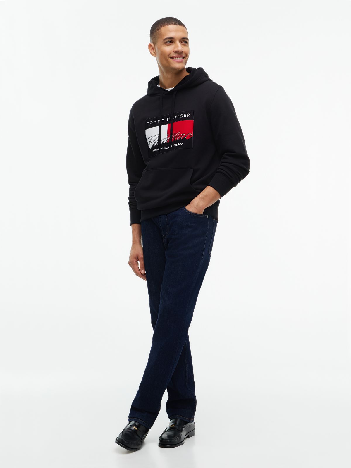 TH x Cadillac Formula 1® Team Flag Graphic Hoody — Black
