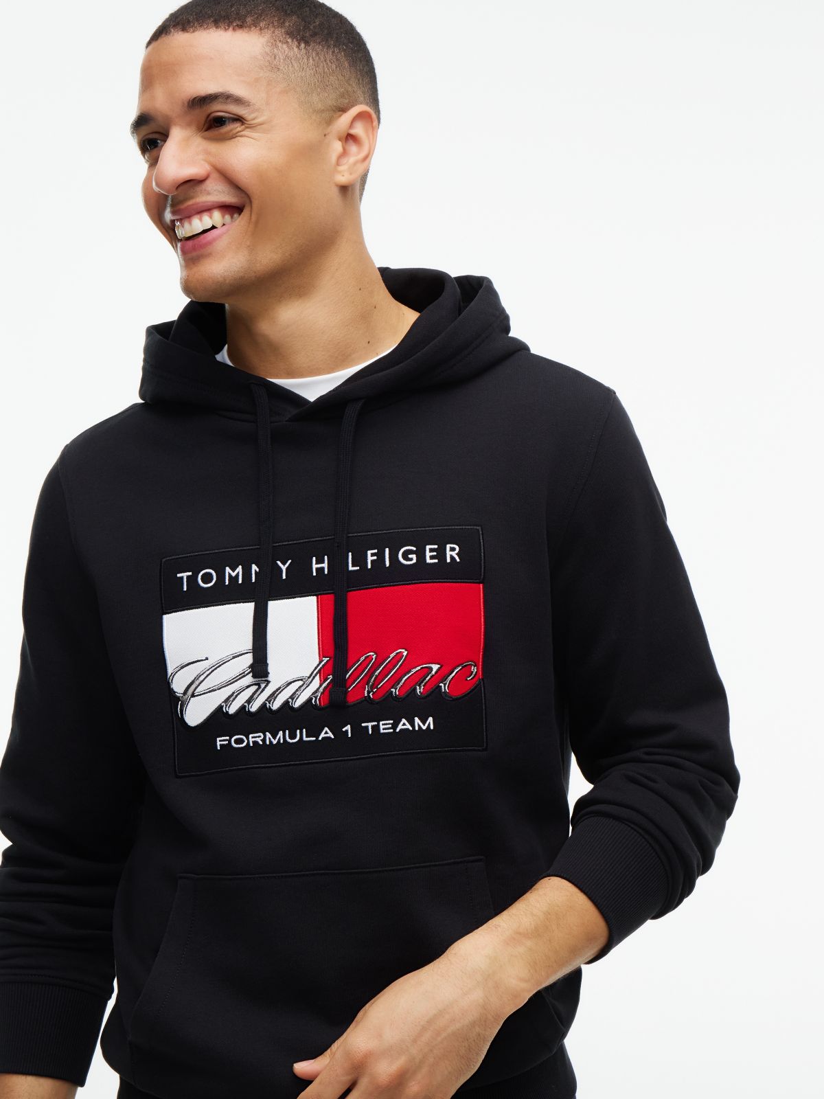 TH x Cadillac Formula 1® Team Flag Graphic Hoody — Black