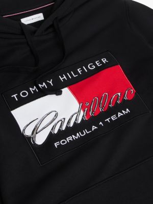 black th x cadillac formula 1® team flag graphic hoody for adults gender inclusive tommy hilfiger