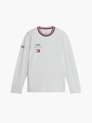 grey th x cadillac formula 1® team chevron long sleeve t-shirt for adults gender inclusive tommy hilfiger