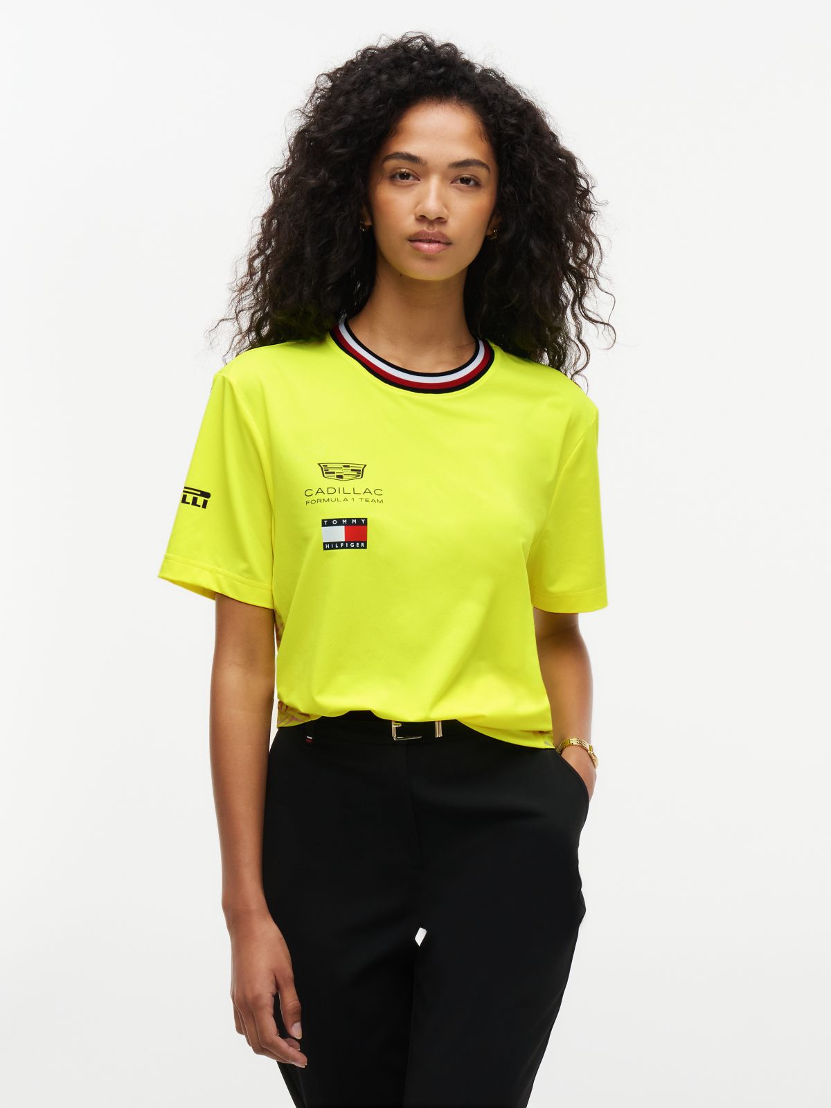 TH x Cadillac Formula 1® Team Chevron T-Shirt — Yellow