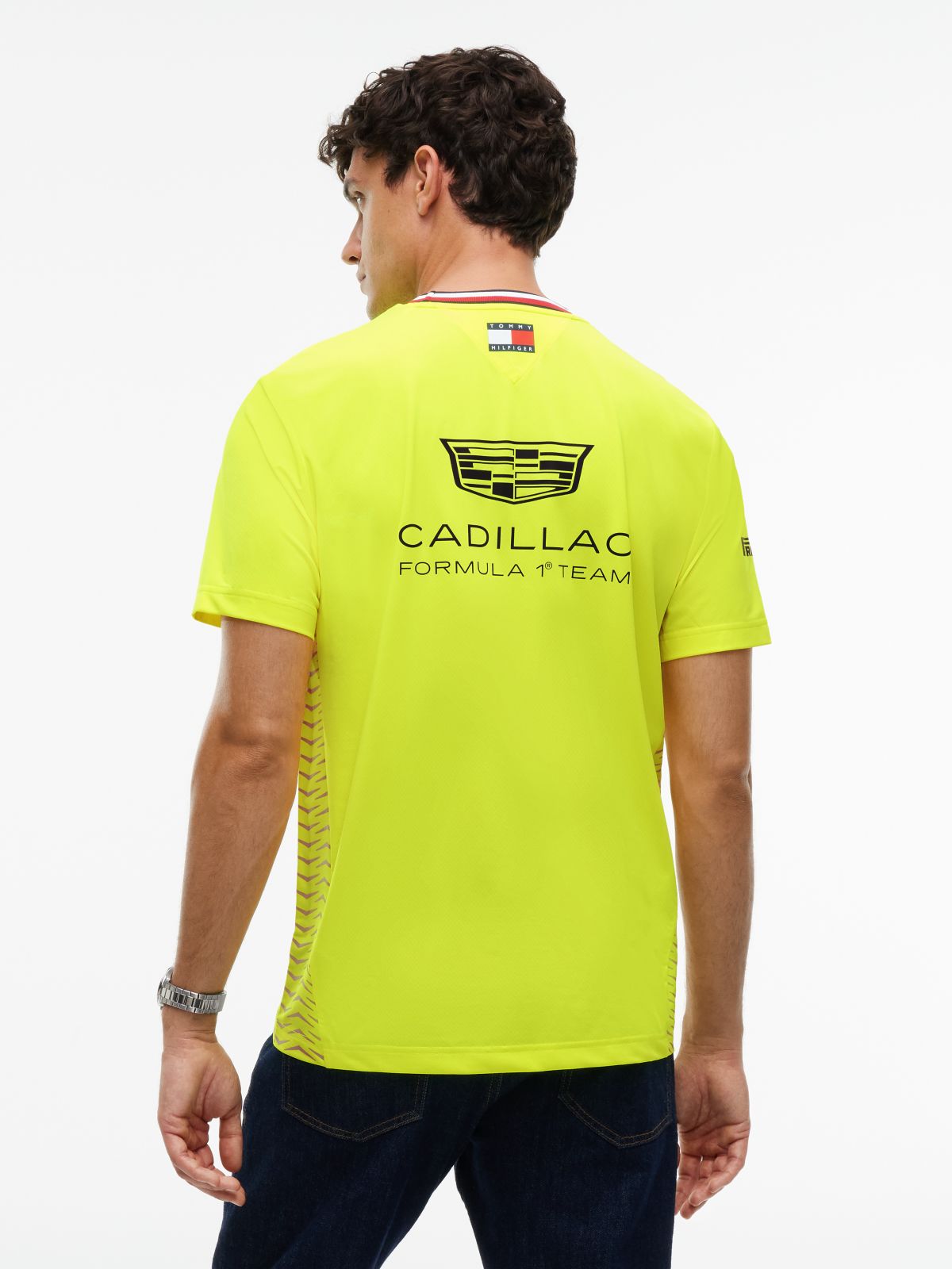 TH x Cadillac Formula 1® Team Chevron T-Shirt — Yellow