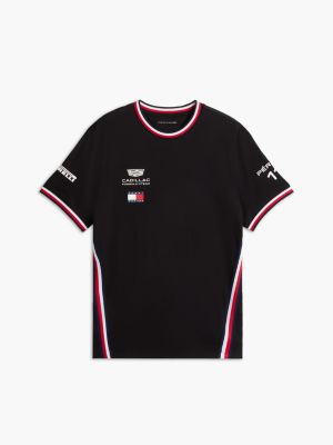 black th x cadillac formula 1® team sergio pérez 11 t-shirt for adults gender inclusive tommy hilfiger