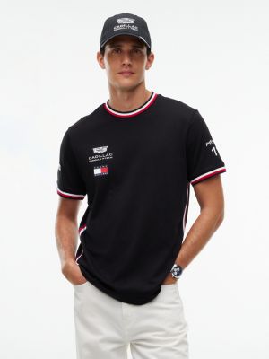 black th x cadillac formula 1® team sergio pérez 11 t-shirt for adults gender inclusive tommy hilfiger