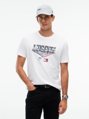 t-shirt th x cadillac formula 1® team white da gender-inclusive adulti tommy hilfiger