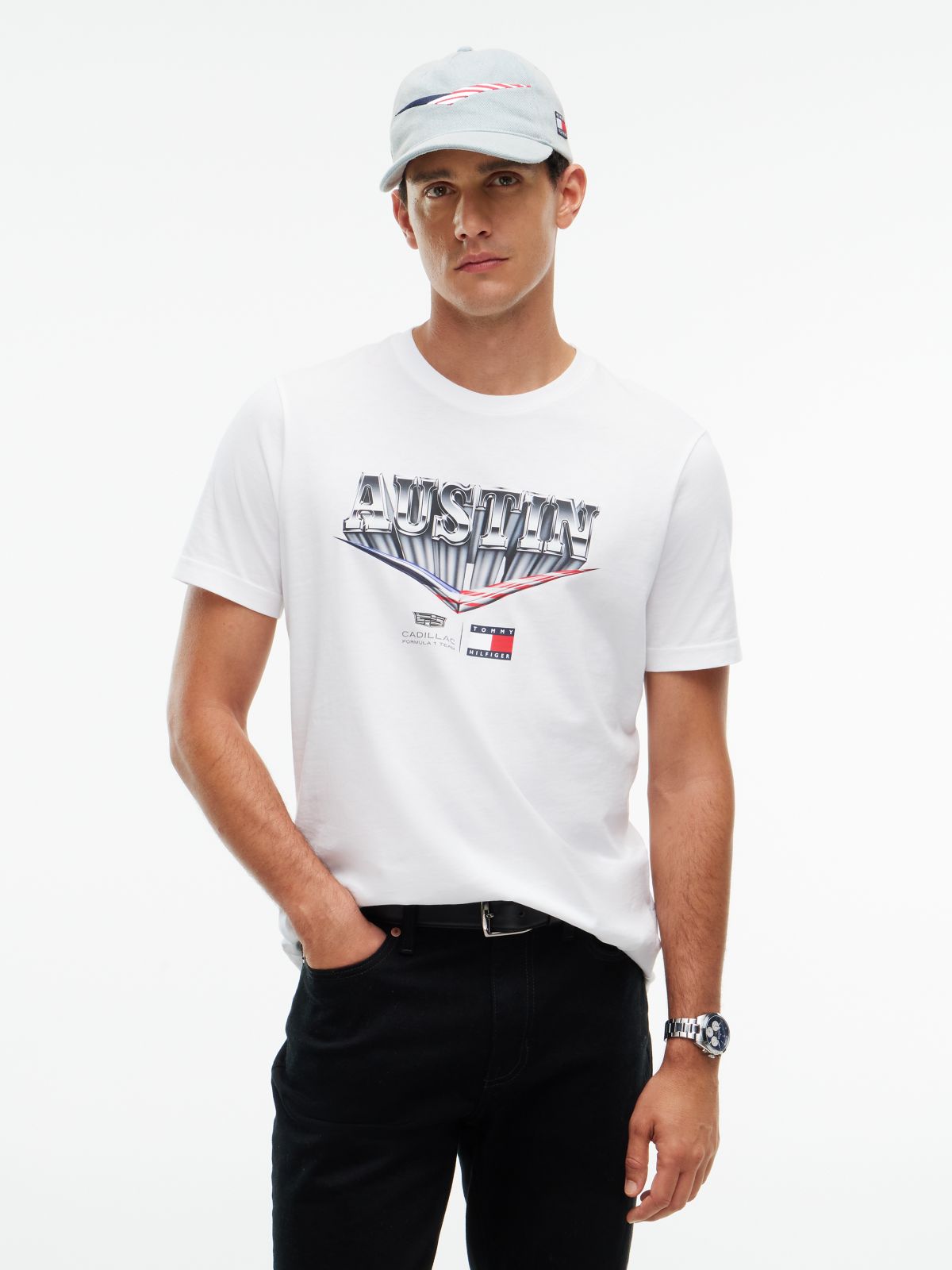 TH x Cadillac Formula 1® Team T-Shirt — White