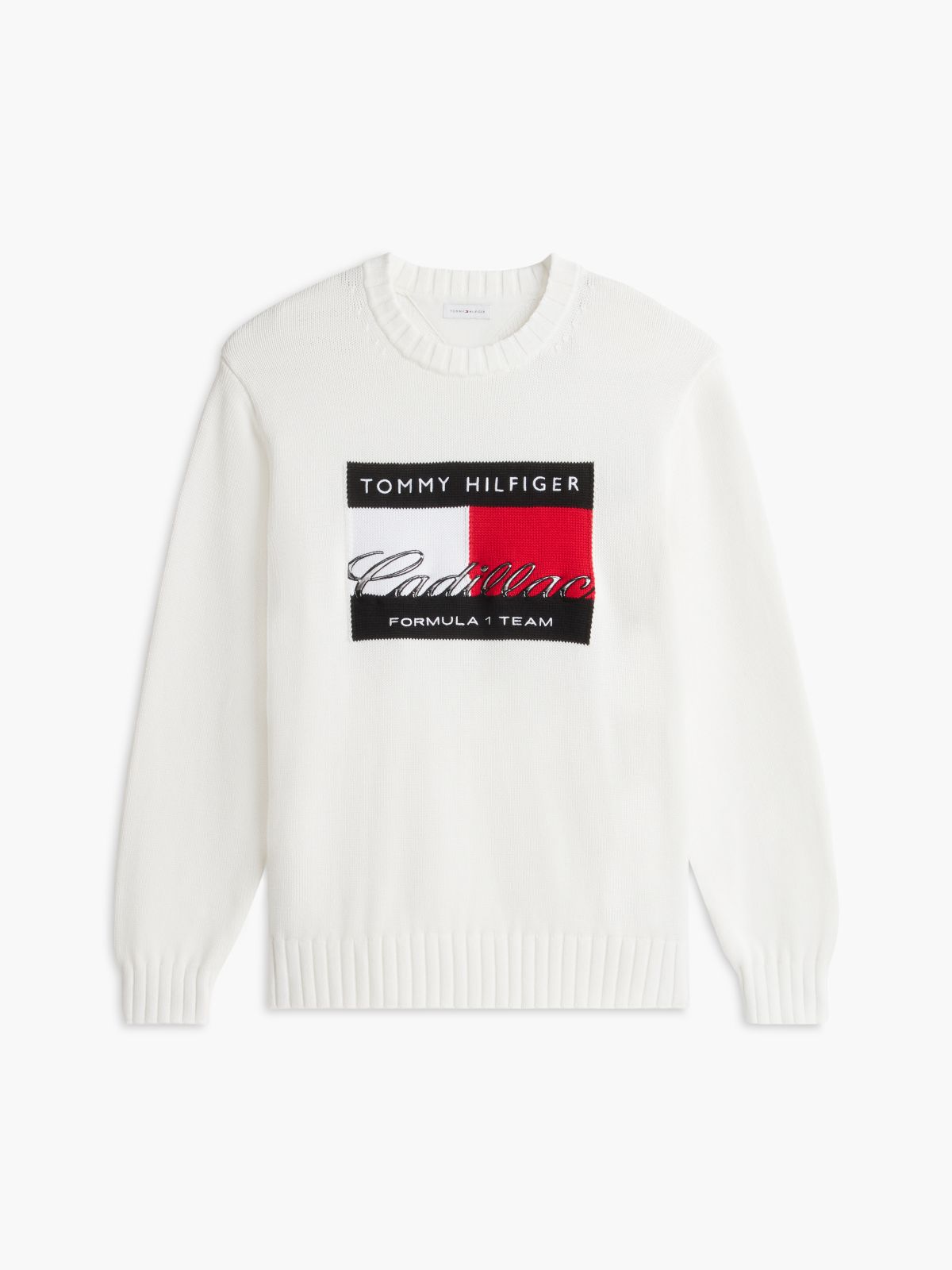 TH x Cadillac Formula 1® Team Flag Graphic Jumper — White