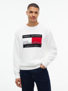 TH x Cadillac Formula 1® Team Flag Graphic Jumper — White 1