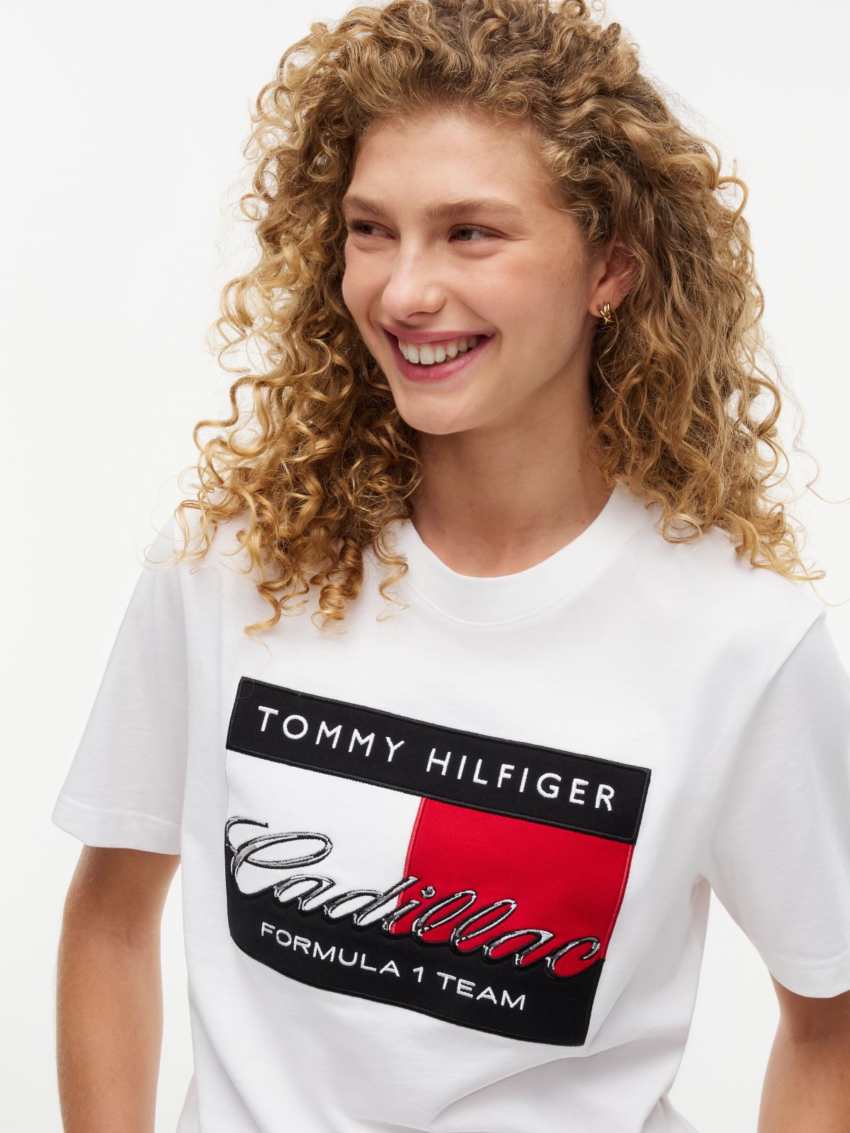 TH x Cadillac Formula 1® Team Flag Graphic T-Shirt — White