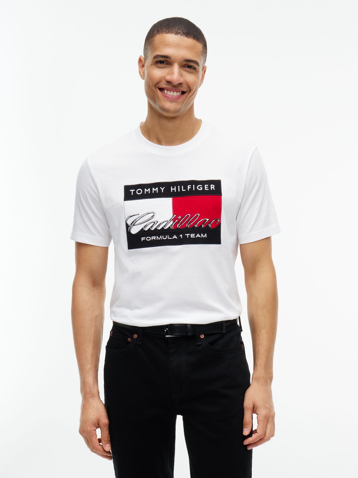 TH x Cadillac Formula 1® Team Flag Graphic T-Shirt — White