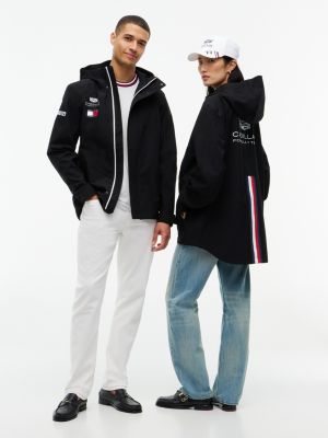 black th x cadillac formula 1® team tech hooded jacket for adults gender inclusive tommy hilfiger
