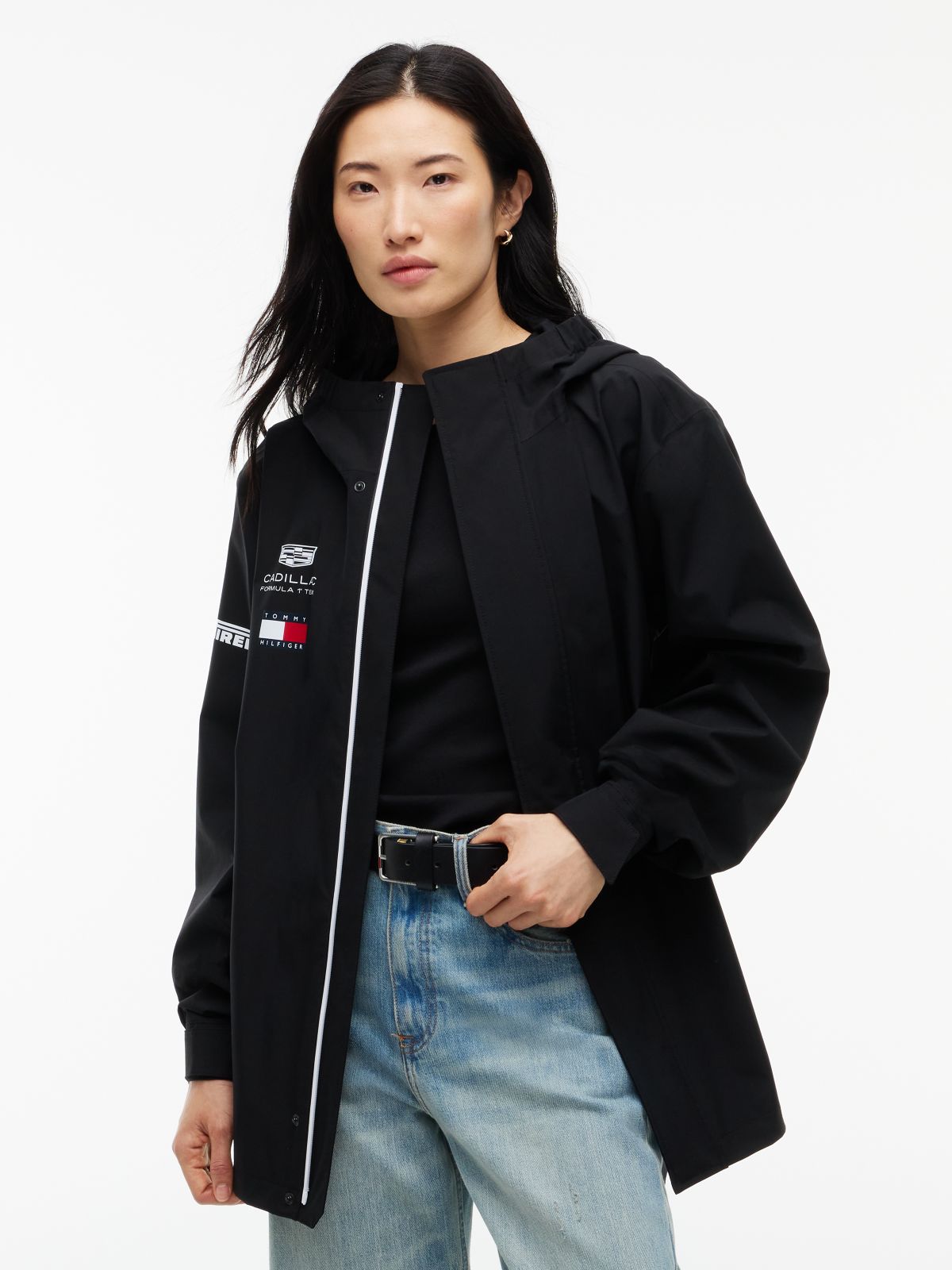 TH x Cadillac Formula 1® Team Tech Hooded Jacket — Black