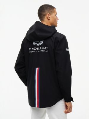 black th x cadillac formula 1® team tech hooded jacket for adults gender inclusive tommy hilfiger