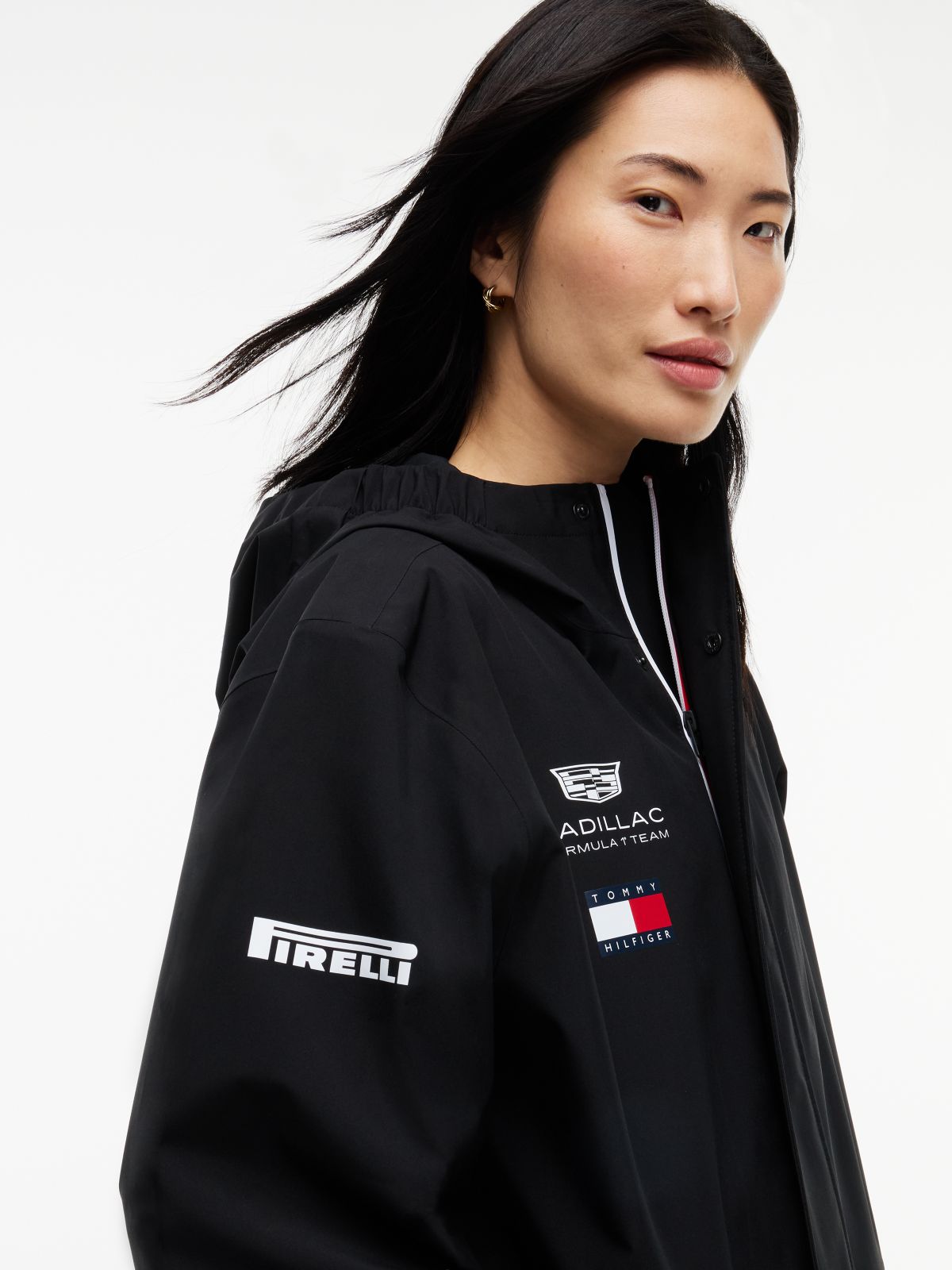 TH x Cadillac Formula 1® Team Tech Hooded Jacket — Black