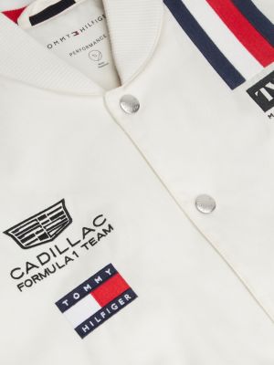 veste universitaire th x cadillac formula 1® team blanc pour adultes genre inclusif tommy hilfiger