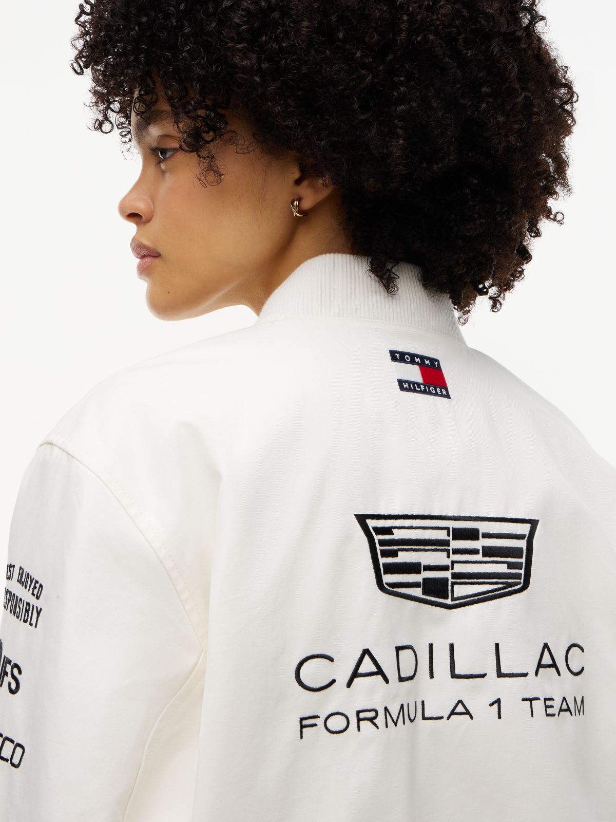 TH x Cadillac Formula 1® Team Varsity Jacket — White
