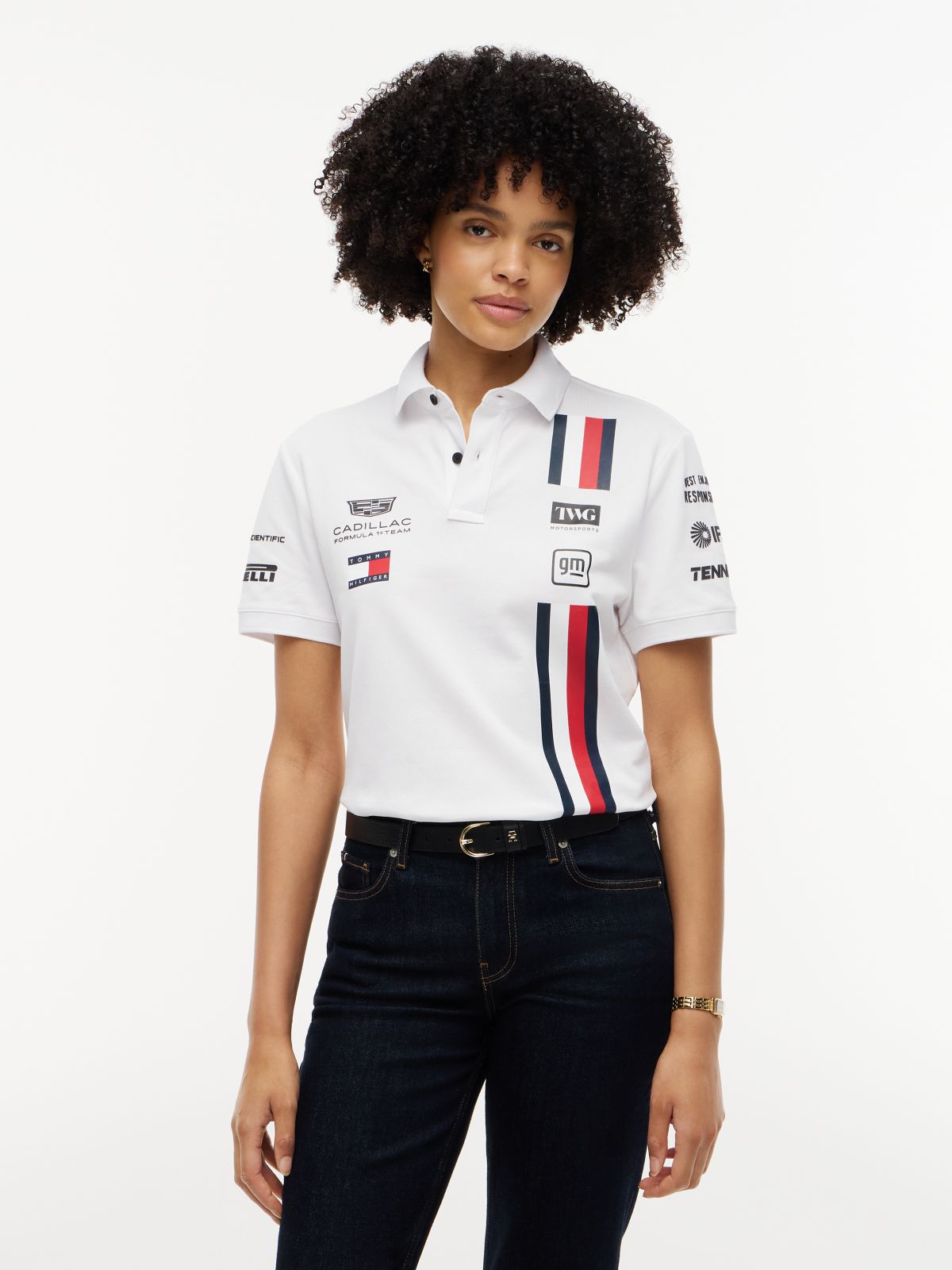 TH x Cadillac Formula 1® Team Regular Polo Shirt — White