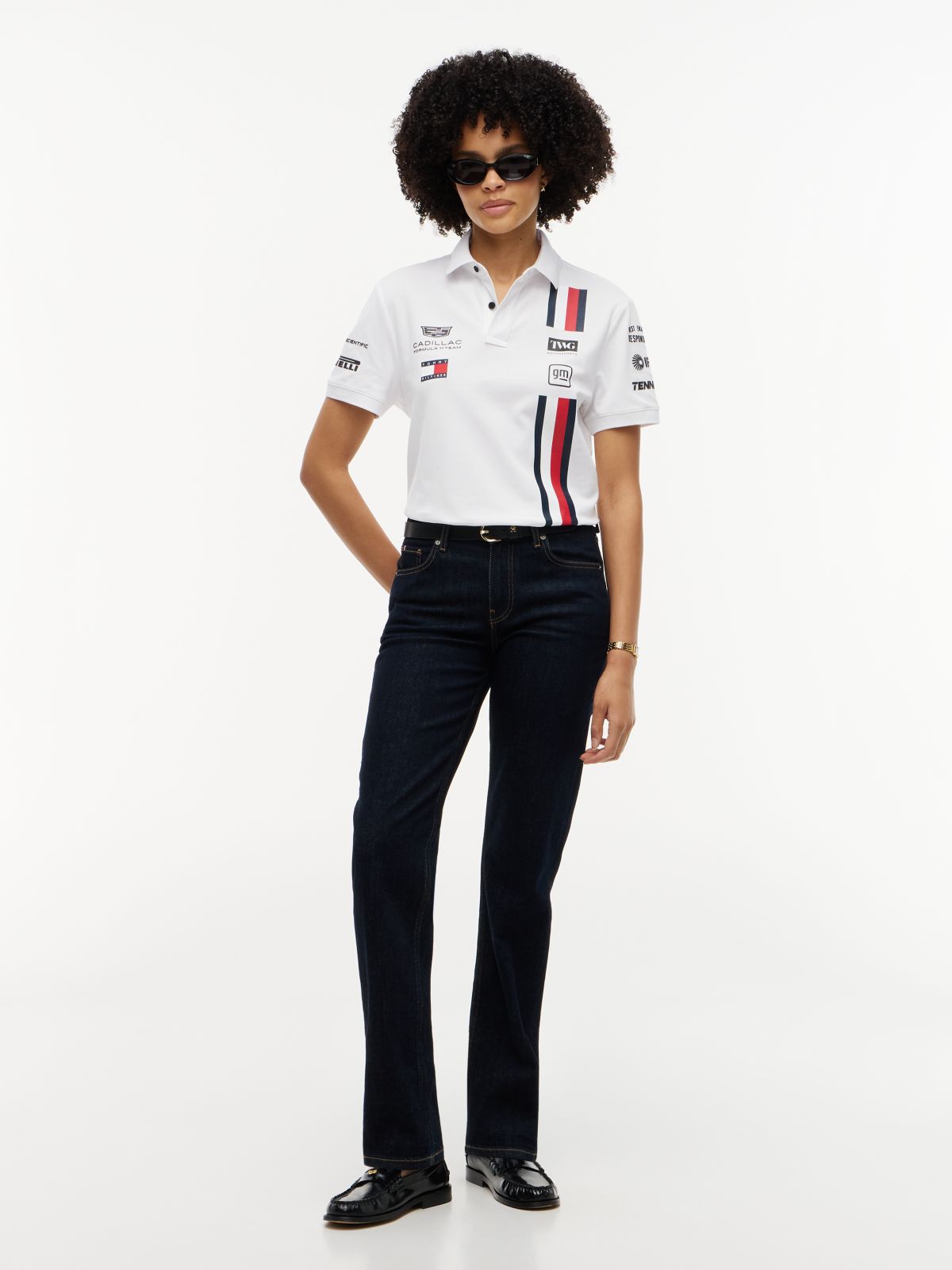 TH x Cadillac Formula 1® Team Regular Polo Shirt — White