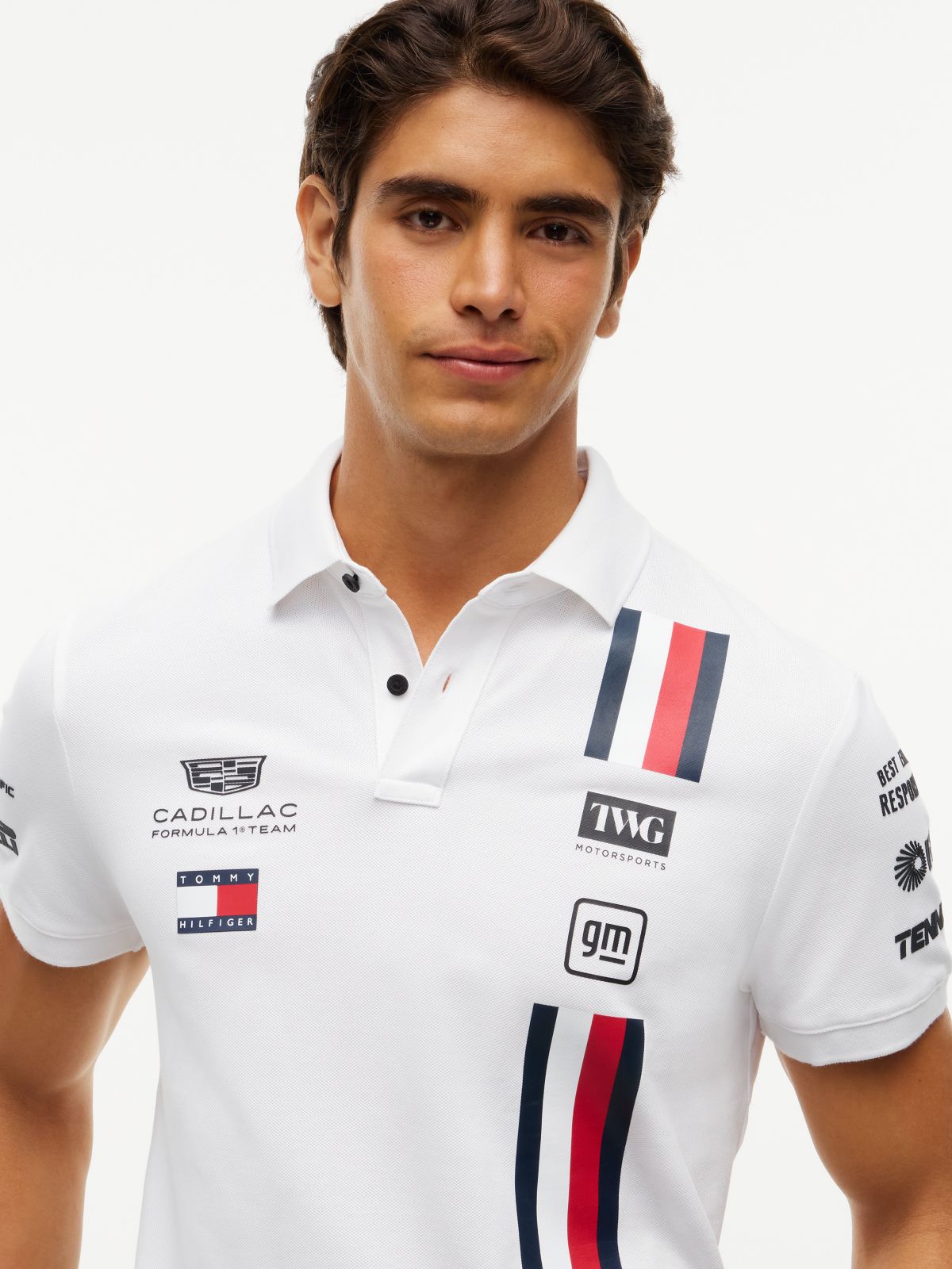 TH x Cadillac Formula 1® Team Regular Polo Shirt — White