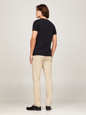 Slim Fit Cotton T-Shirt | BLACK | Tommy 
