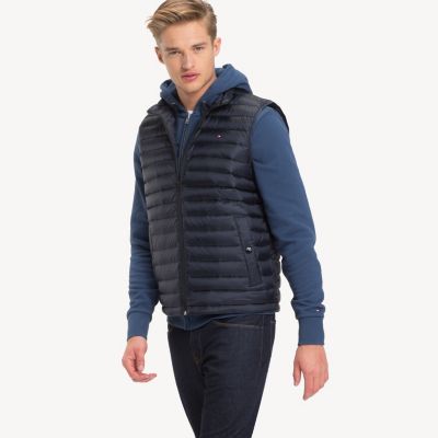 Tommy Hilfiger Outerwear Huntsman Chambray Puffer Vest On