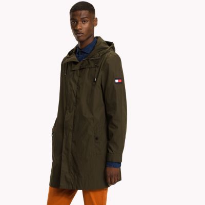 tommy hilfiger green parka