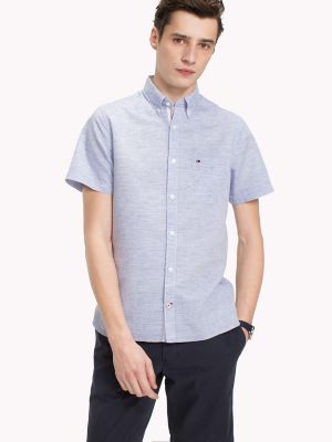 Chemise Coupe près du corps en coton pima - Bleu clair - HOMME | H&M CA