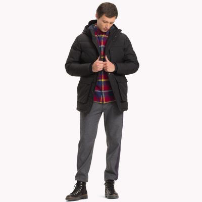 tommy hilfiger canvas down jacket
