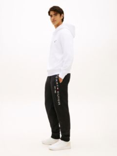 Logo Terry Cuffed Leg Joggers — Black 3
