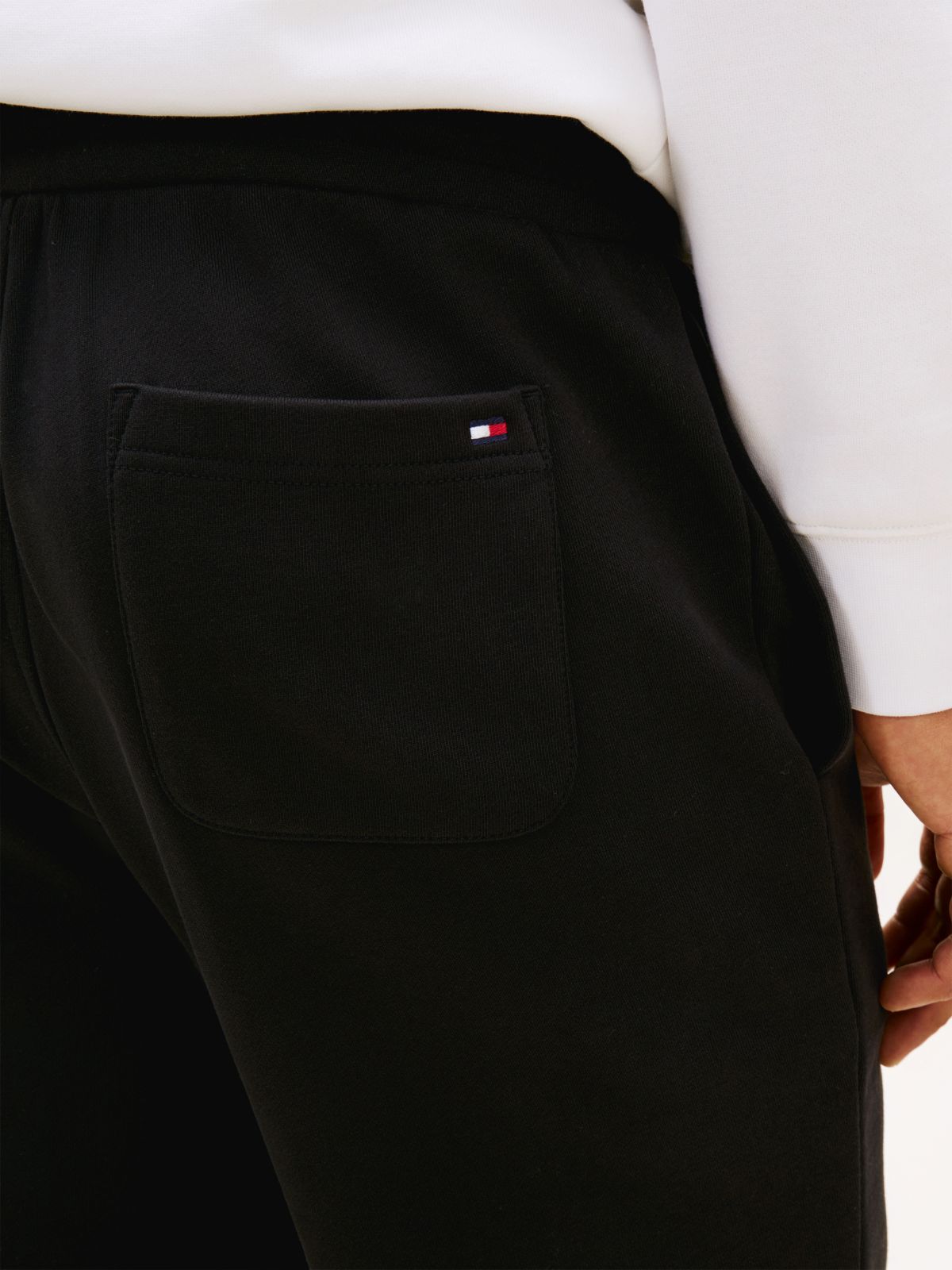 Logo Terry Cuffed Leg Joggers — Black
