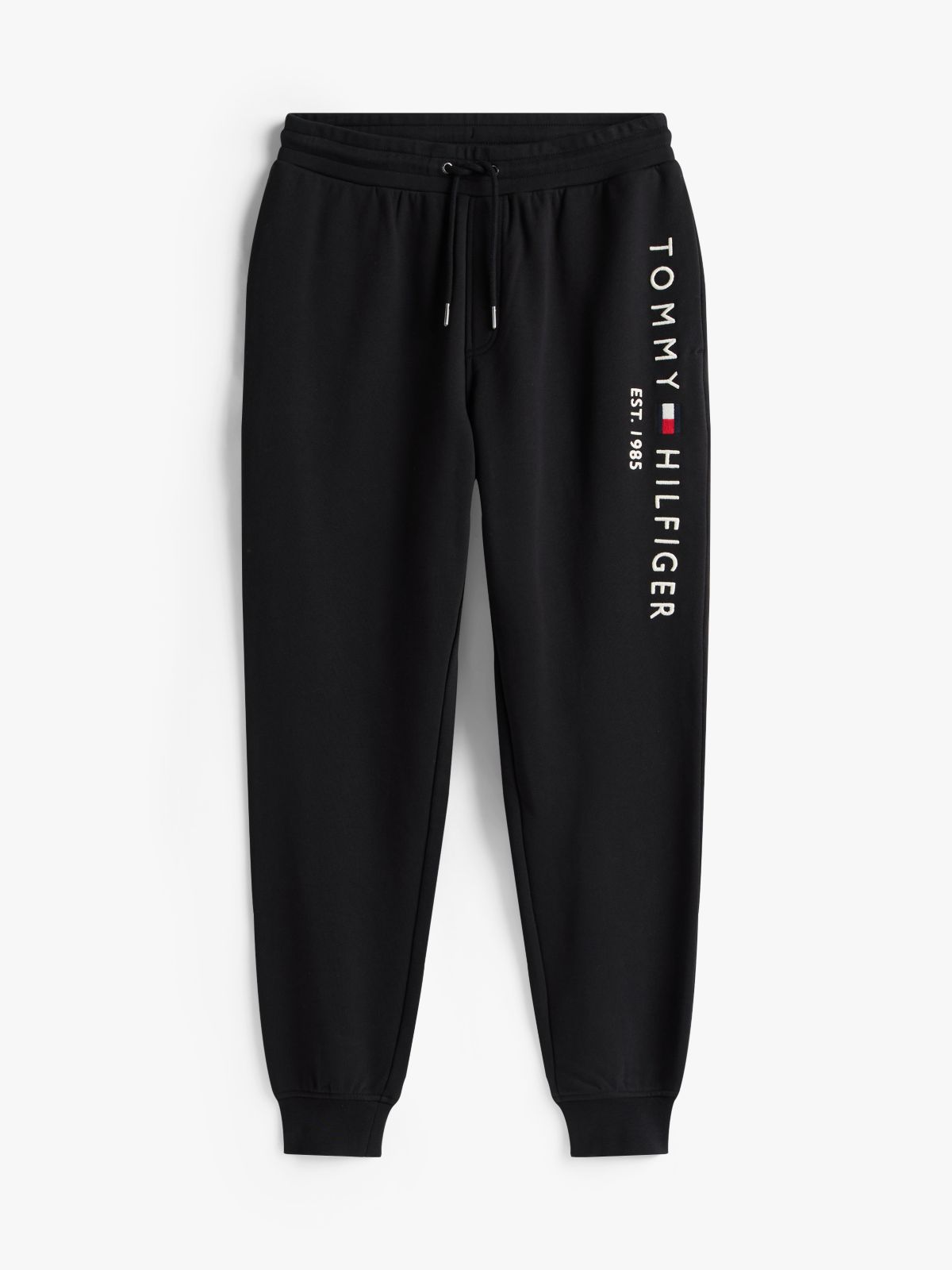 Logo Terry Cuffed Leg Joggers — Black