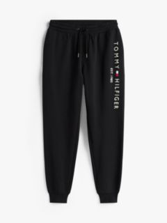 Logo Terry Cuffed Leg Joggers — Black 6