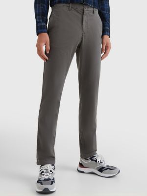 Stretch Cotton Chinos | GREY | Tommy Hilfiger