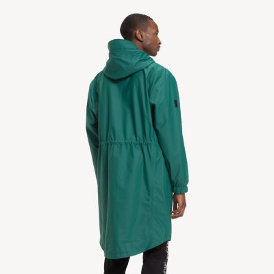 tommy hilfiger green parka
