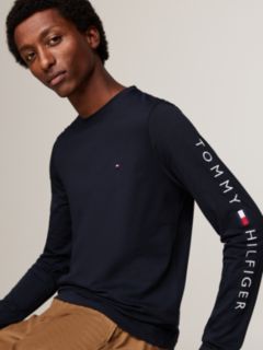 Slim Logo Long Sleeve T-Shirt — Blue 4