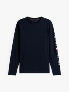 Slim Logo Long Sleeve T-Shirt — Blue 7