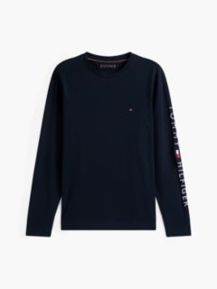 Slim Logo Long Sleeve T-Shirt — Blue 8
