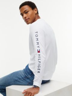 Slim Logo Long Sleeve T-Shirt — White 3