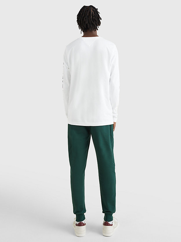 Slim Fit Langarmshirt mit Logo | Weiß | Tommy Hilfiger