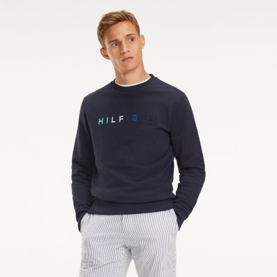 tommy hilfiger colour blocked logo sweatshirt