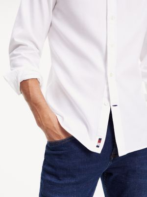 tommy hilfiger white shirt slim fit