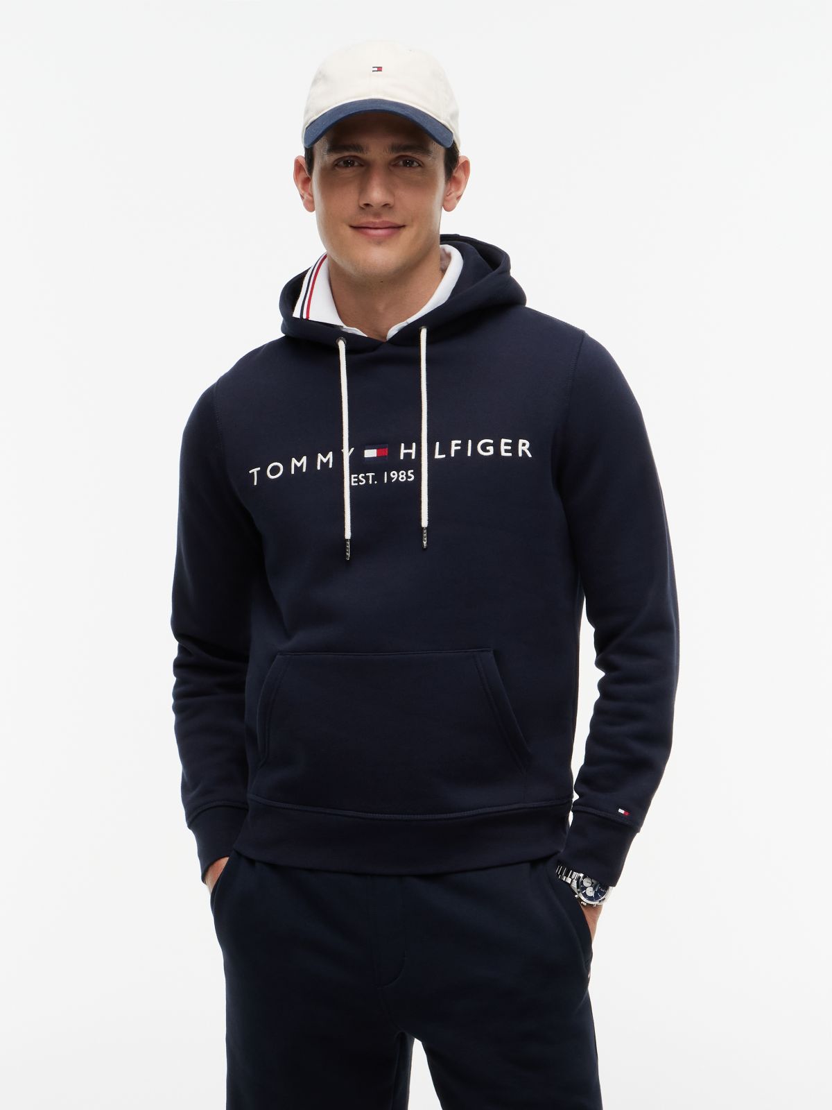 Logo Flex Fleece Hoody — Blue