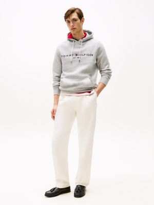 Logo Flex Fleece Hoody | Grey | Tommy Hilfiger